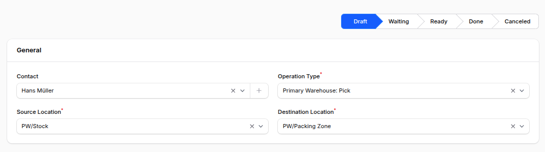 Internal Transfer General Section