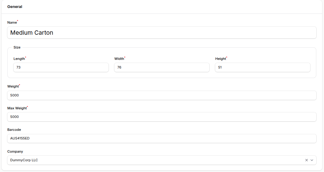 Package Type Configuration