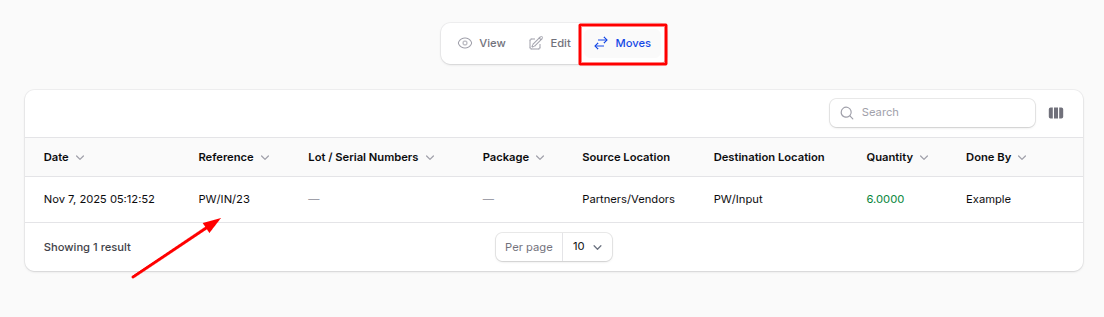 Receipt View Page Moves