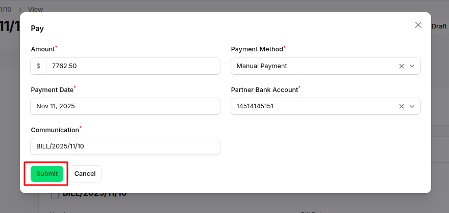 Create Invoice