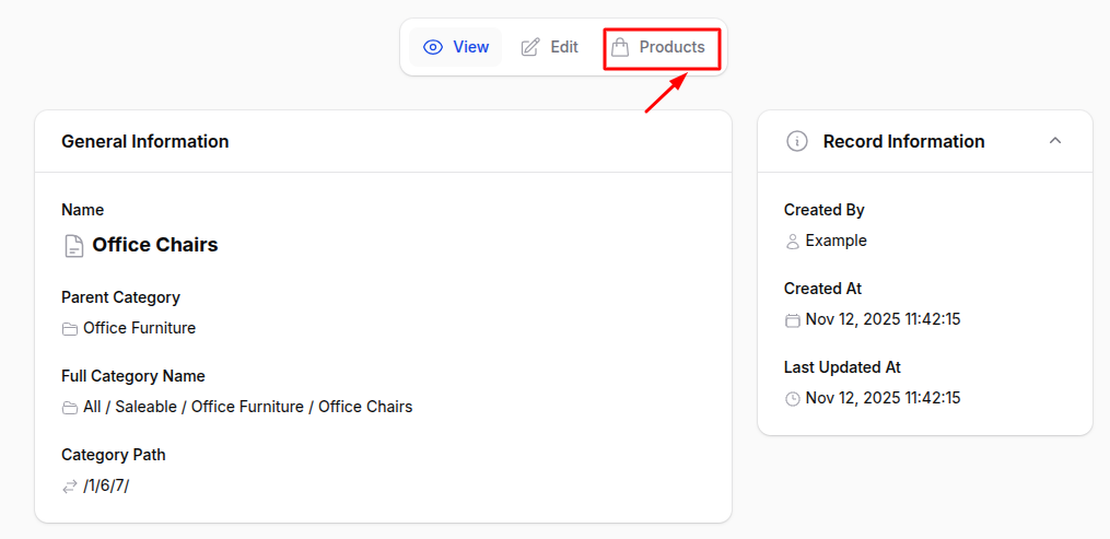Create Product Category