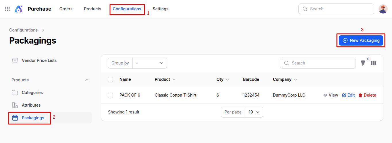 Product Packaging Navigation