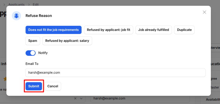 Create Applicant